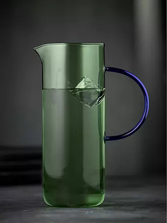 LYNGBY GLAS | Glaskrug TORINO 1,1l Rose/Bleu | hellgrün